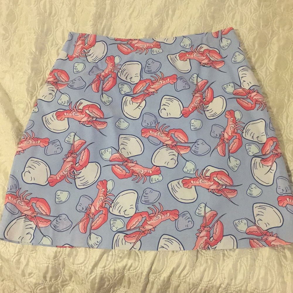 Vineyard Vines Lobster and Shell Print Skirt